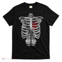 Skeleton Rib Cage Full Of Beer Funny Halloween Costume T-Shirt thumb 0