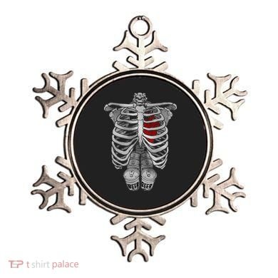 Skeleton Rib Cage Full Of Beer Funny Halloween Costume Ornament