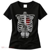 Skeleton Rib Cage Full Of Beer Funny Halloween Costume Women's T-Shirt thumb 0