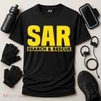 Search Rescue Crew SAR Emergency Response Team Cooling Performance Crew T-Shirt thumb 3