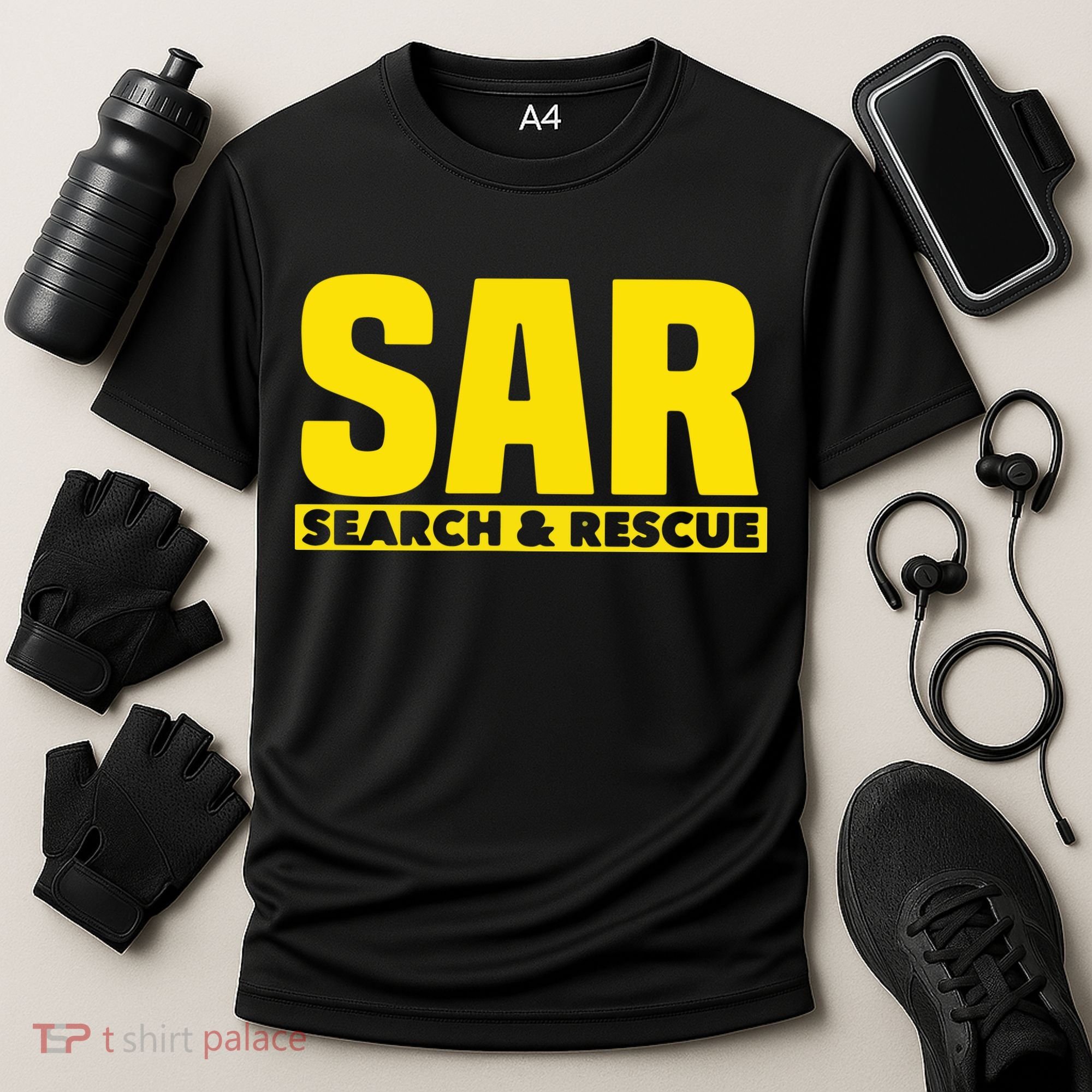 Search Rescue Crew SAR Emergency Response Team Cooling Performance Crew T-Shirt