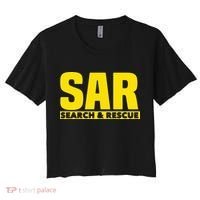 Search Rescue Crew SAR Emergency Response Team Women's Crop Top Tee thumb 0