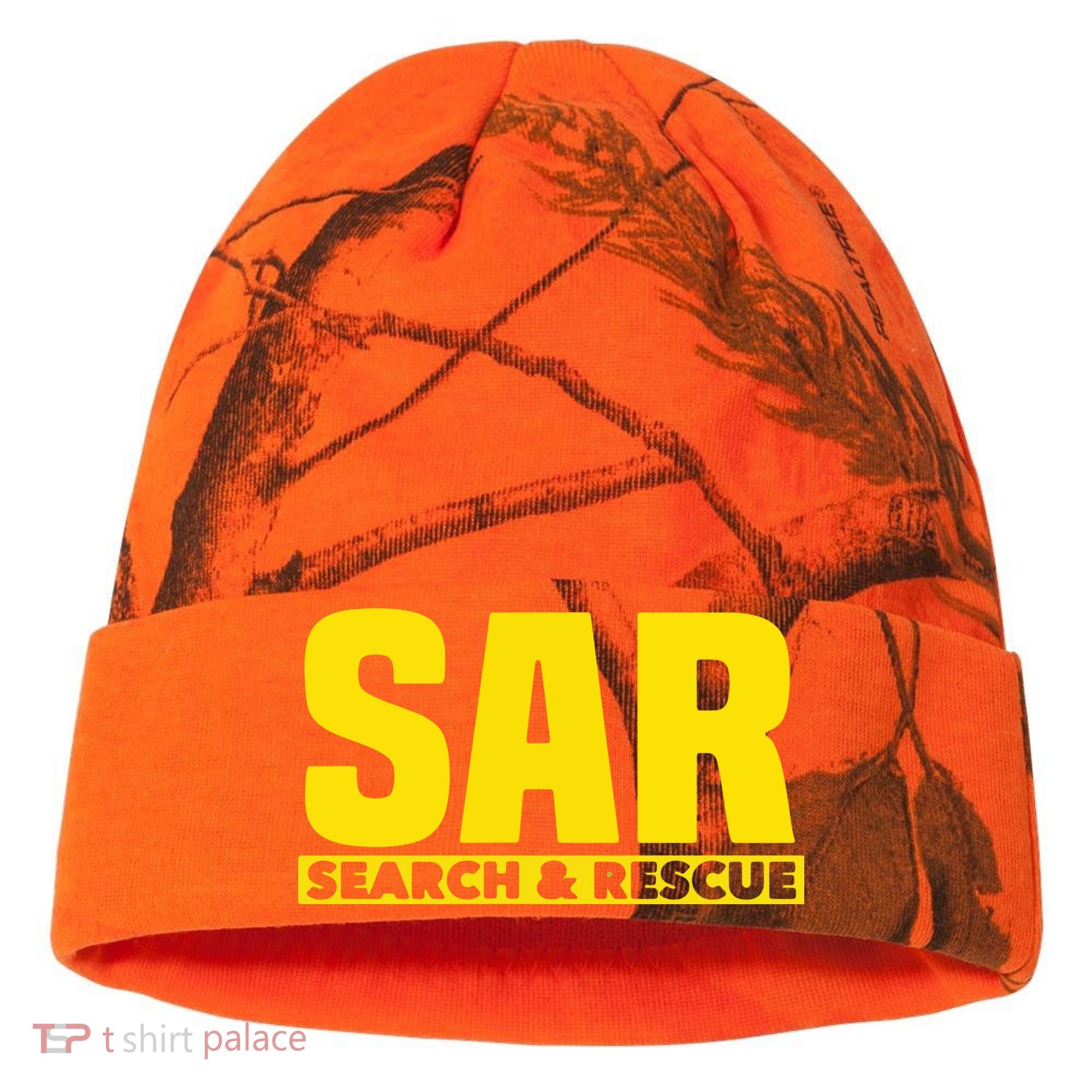Search Rescue Crew SAR Emergency Response Team Kati Licensed 12" Camo Cuffed Beanie
