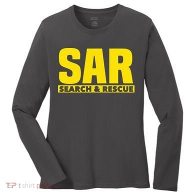 Search Rescue Crew SAR Emergency Response Team Women's Long Sleeve Shirt