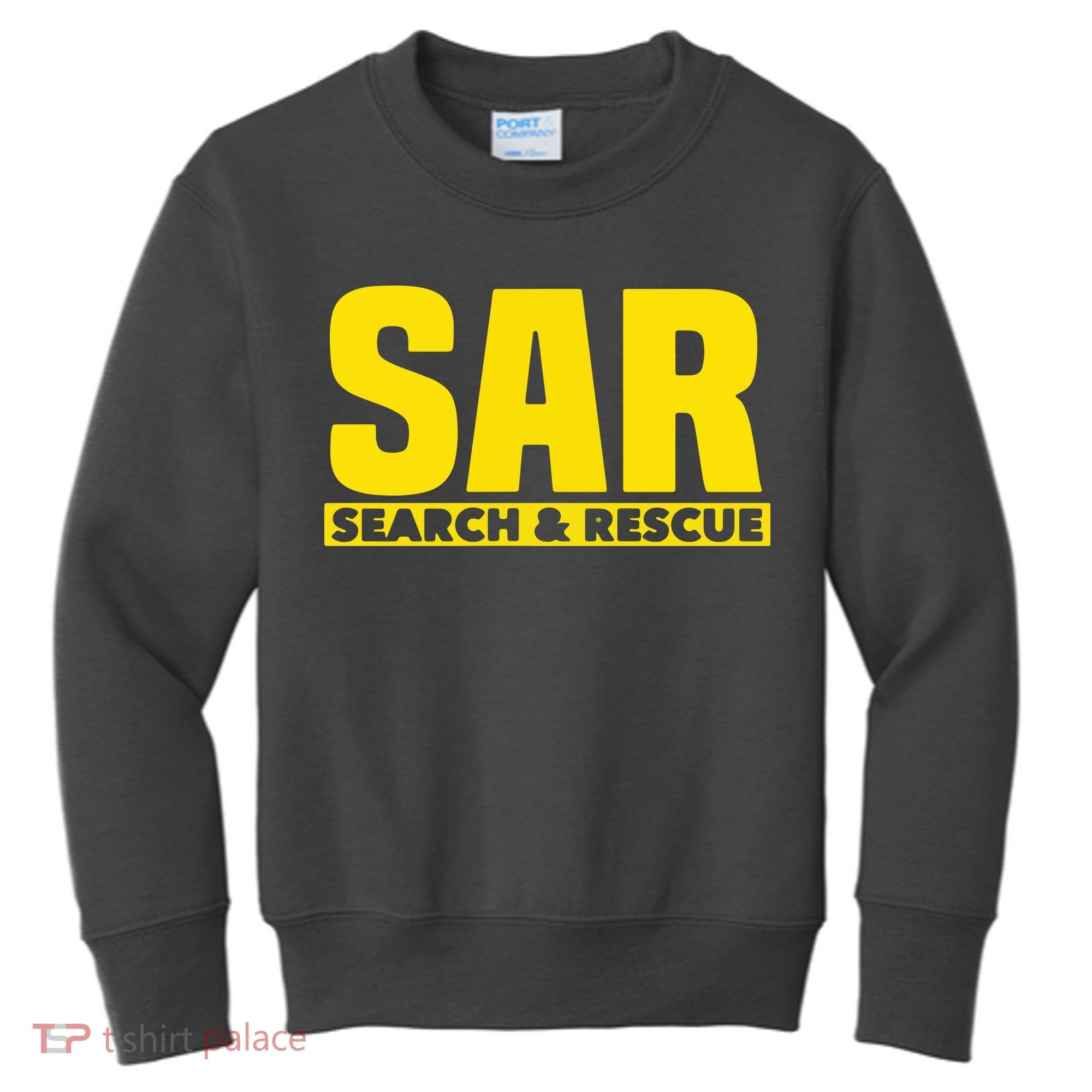 Search Rescue Crew SAR Emergency Response Team Kids Sweatshirt