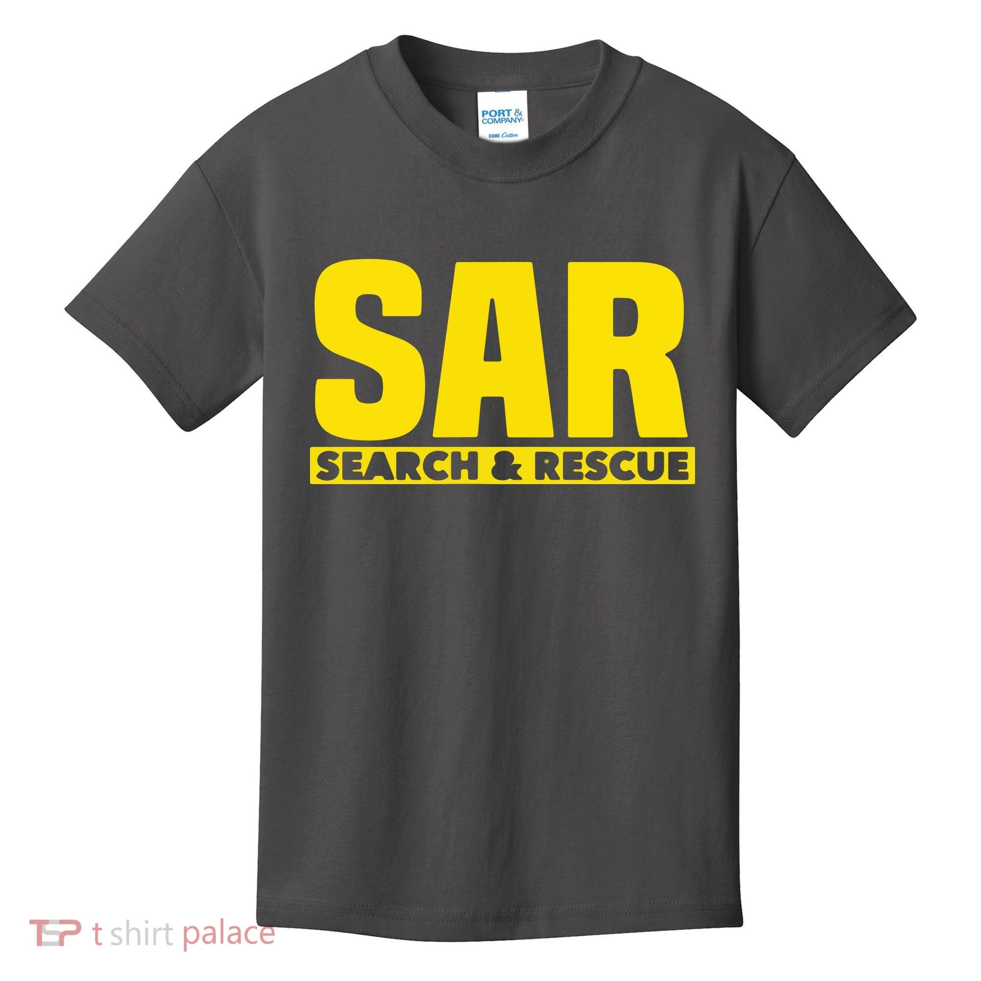 Search Rescue Crew SAR Emergency Response Team Kids T-Shirt