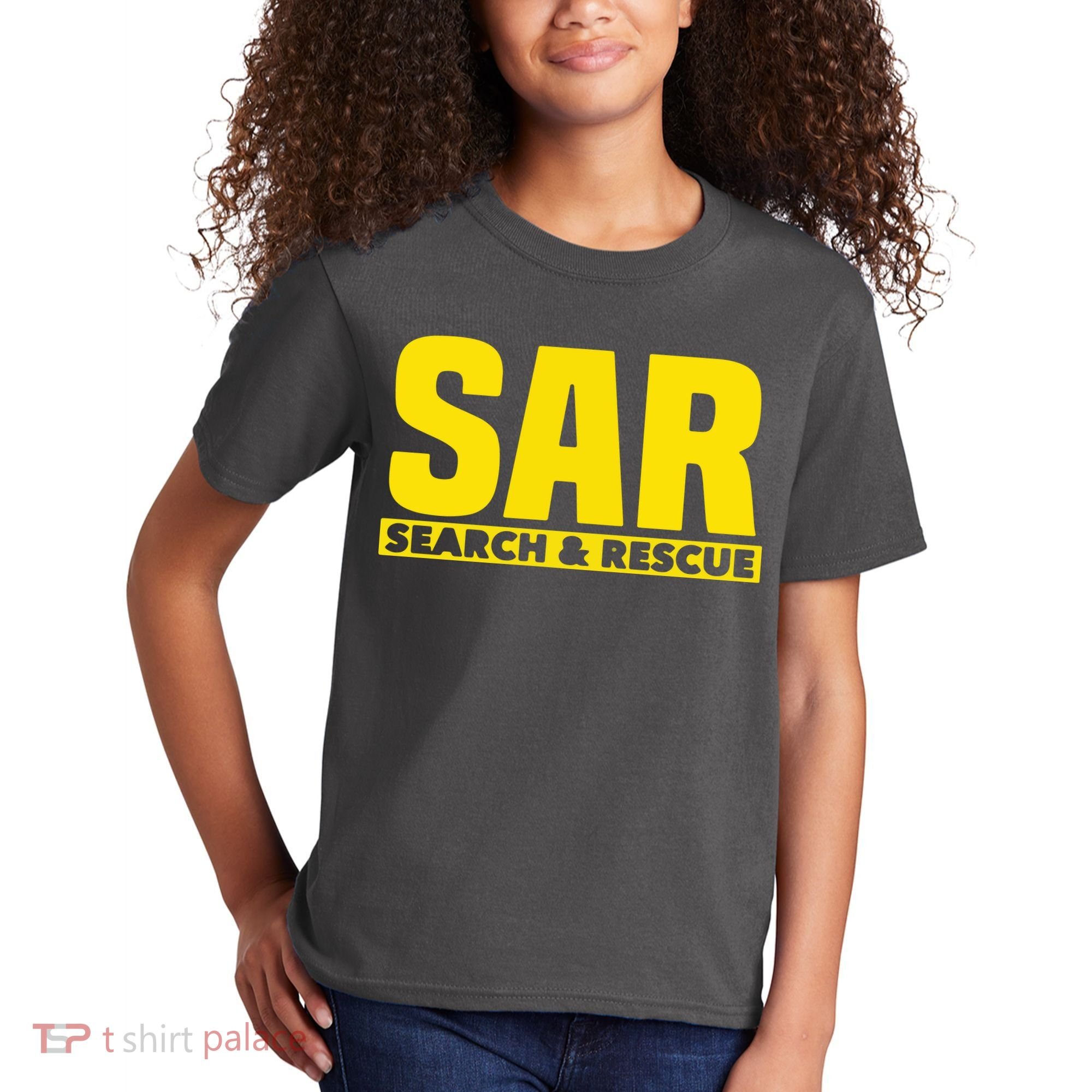 Search Rescue Crew SAR Emergency Response Team Kids T-Shirt