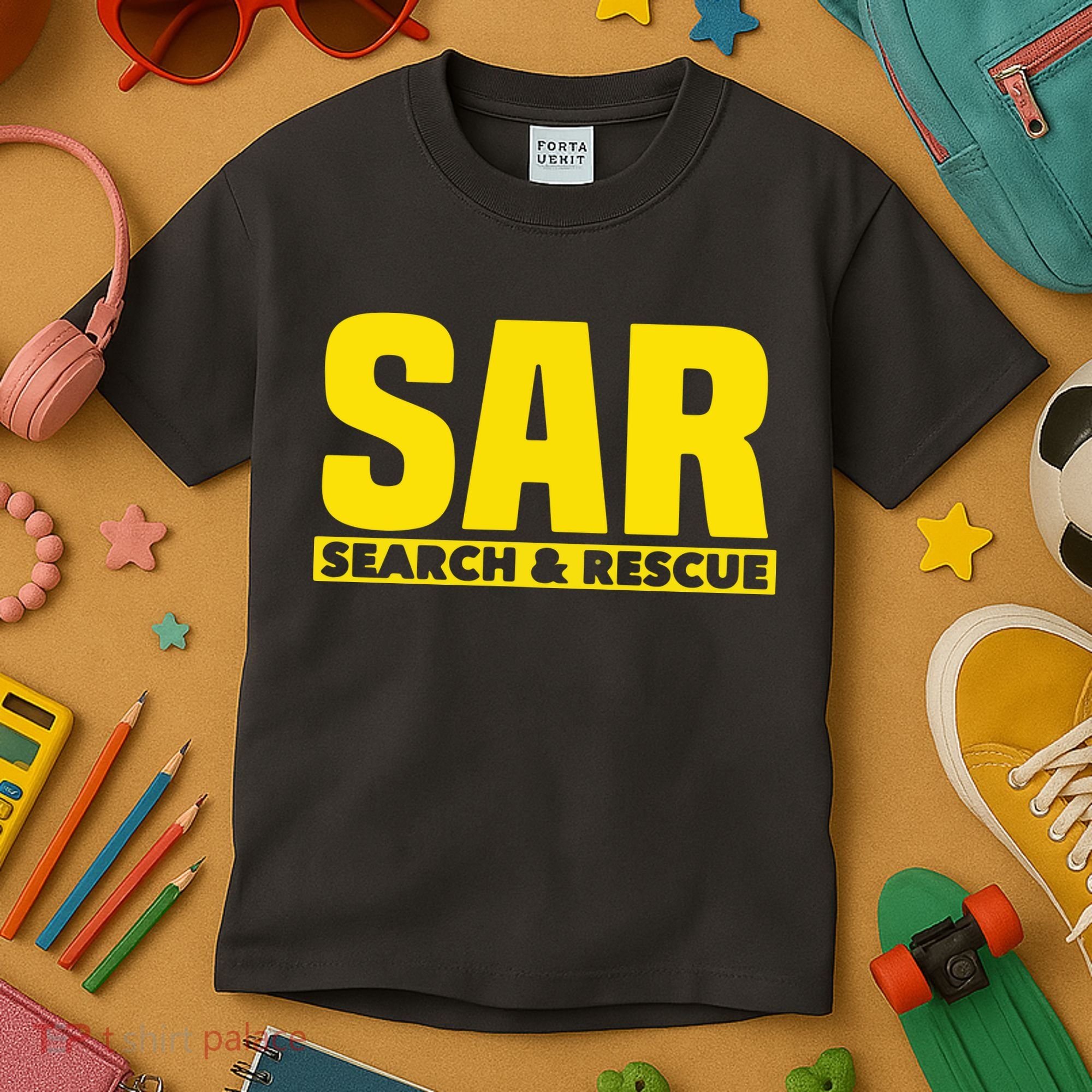 Search Rescue Crew SAR Emergency Response Team Kids T-Shirt