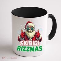 Skibid.I Rizzmas Christmas Rizz Santa Claus Charisma Coffee Mug thumb 1
