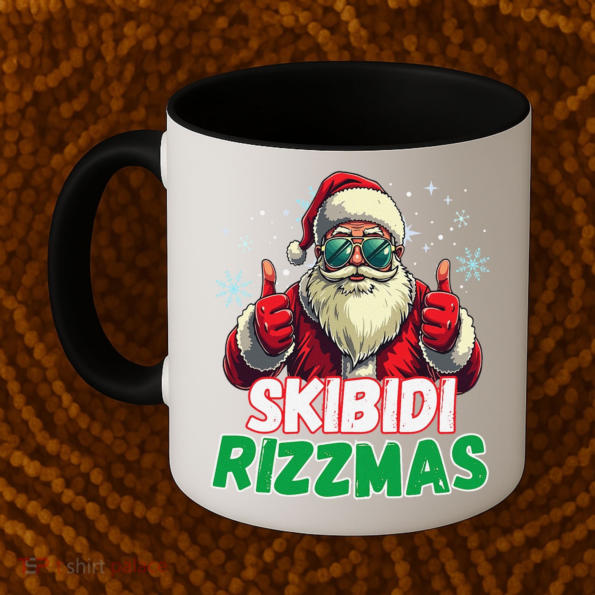 Skibid.I Rizzmas Christmas Rizz Santa Claus Charisma Coffee Mug