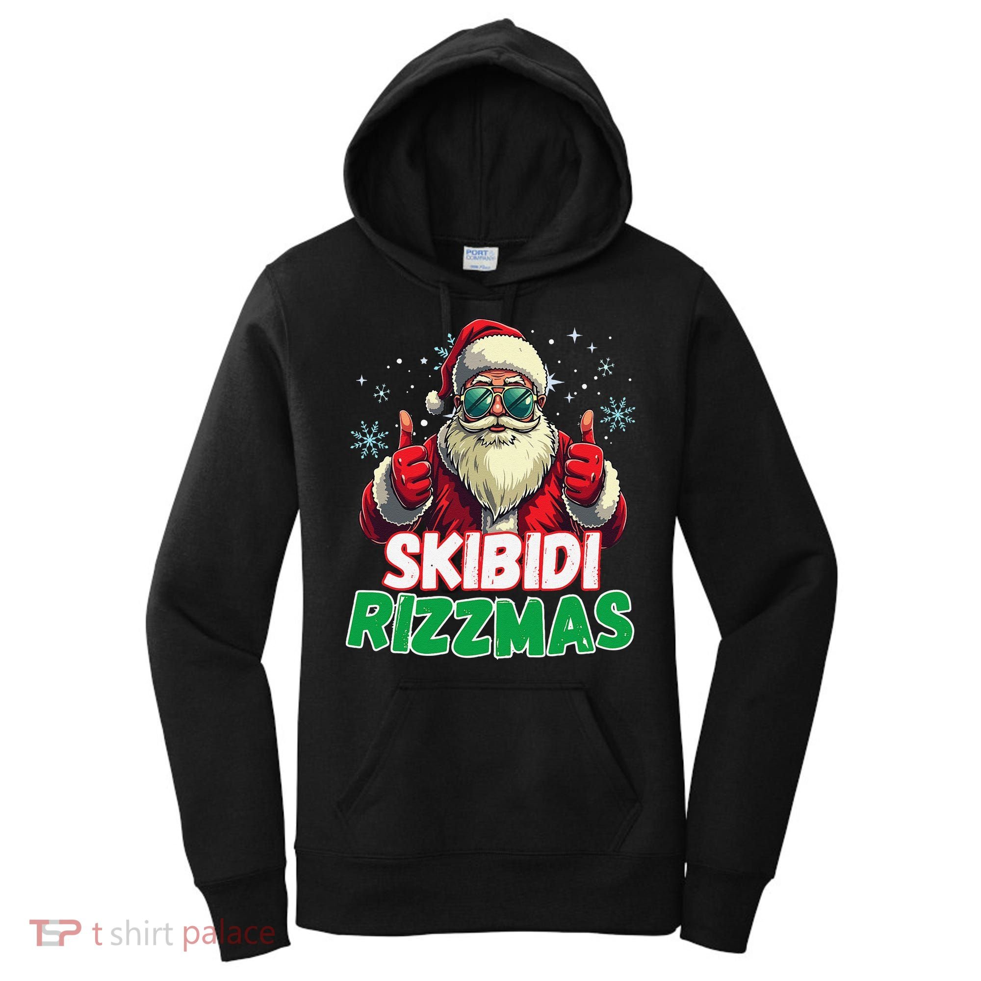 Skibid.I Rizzmas Christmas Rizz Santa Claus Charisma Women's Hoodie