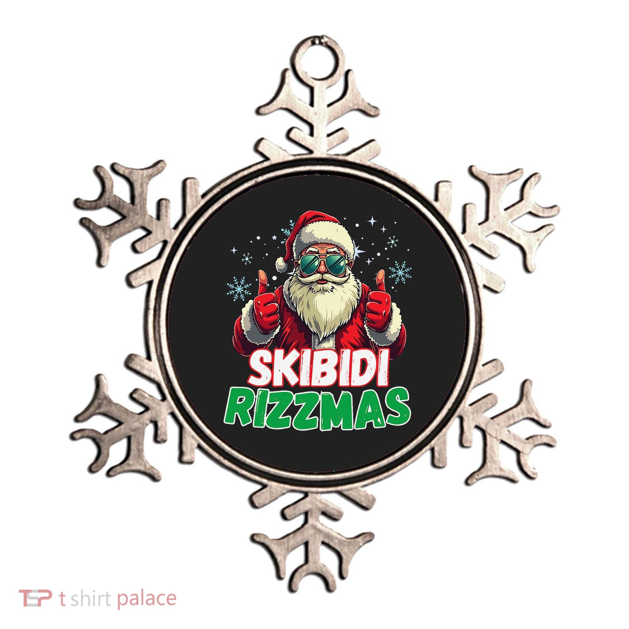 Skibid.I Rizzmas Christmas Rizz Santa Claus Charisma Ornament