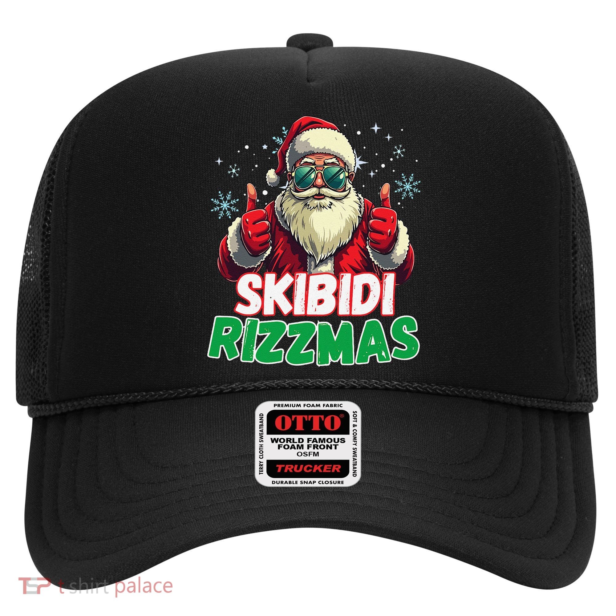 Skibid.I Rizzmas Christmas Rizz Santa Claus Charisma Hat
