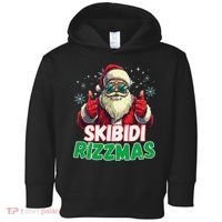 Skibid.I Rizzmas Christmas Rizz Santa Claus Charisma Toddler Hoodie thumb 0