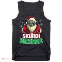 Skibid.I Rizzmas Christmas Rizz Santa Claus Charisma Tank Top thumb 0