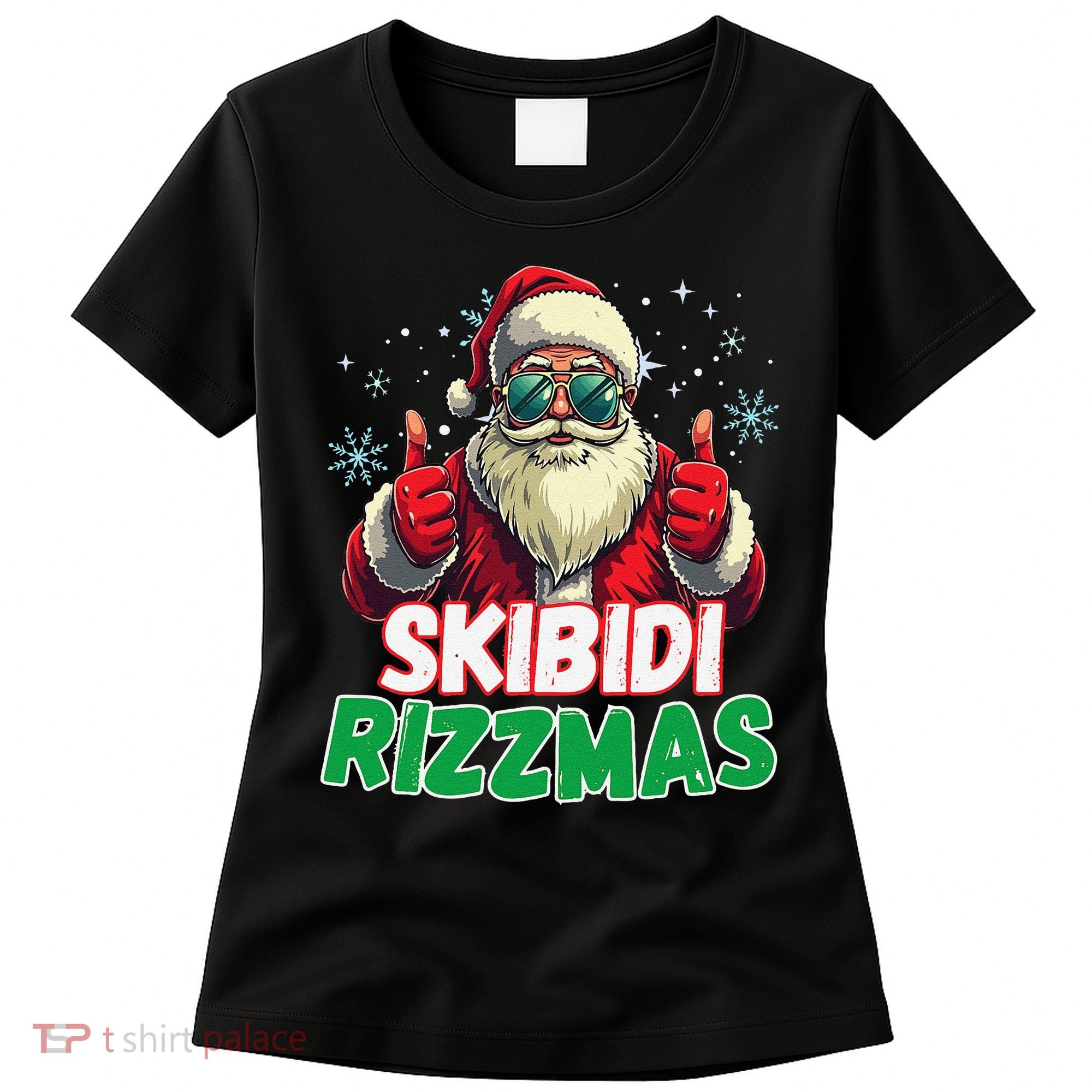 Skibid.I Rizzmas Christmas Rizz Santa Claus Charisma Women's T-Shirt