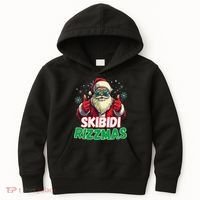 Skibid.I Rizzmas Christmas Rizz Santa Claus Charisma Kids Hoodie thumb 0