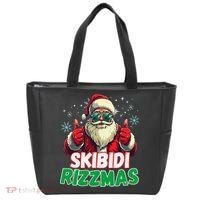 Skibid.I Rizzmas Christmas Rizz Santa Claus Charisma Tote Bag thumb 0