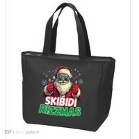 Skibid.I Rizzmas Christmas Rizz Santa Claus Charisma Tote Bag thumb 3