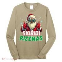 Skibid.I Rizzmas Christmas Rizz Santa Claus Charisma Long Sleeve Shirt thumb 0