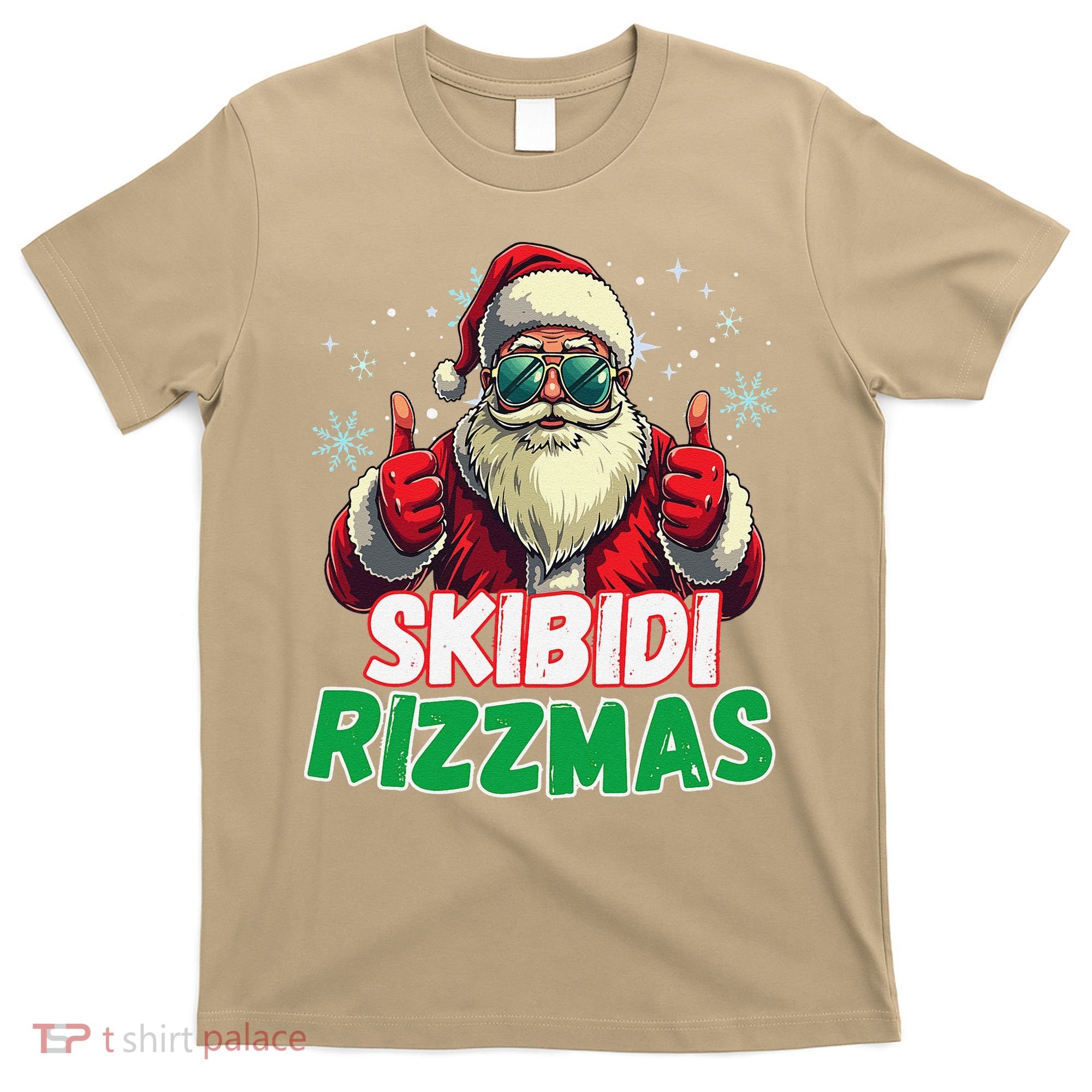 Skibid.I Rizzmas Christmas Rizz Santa Claus Charisma T-Shirt