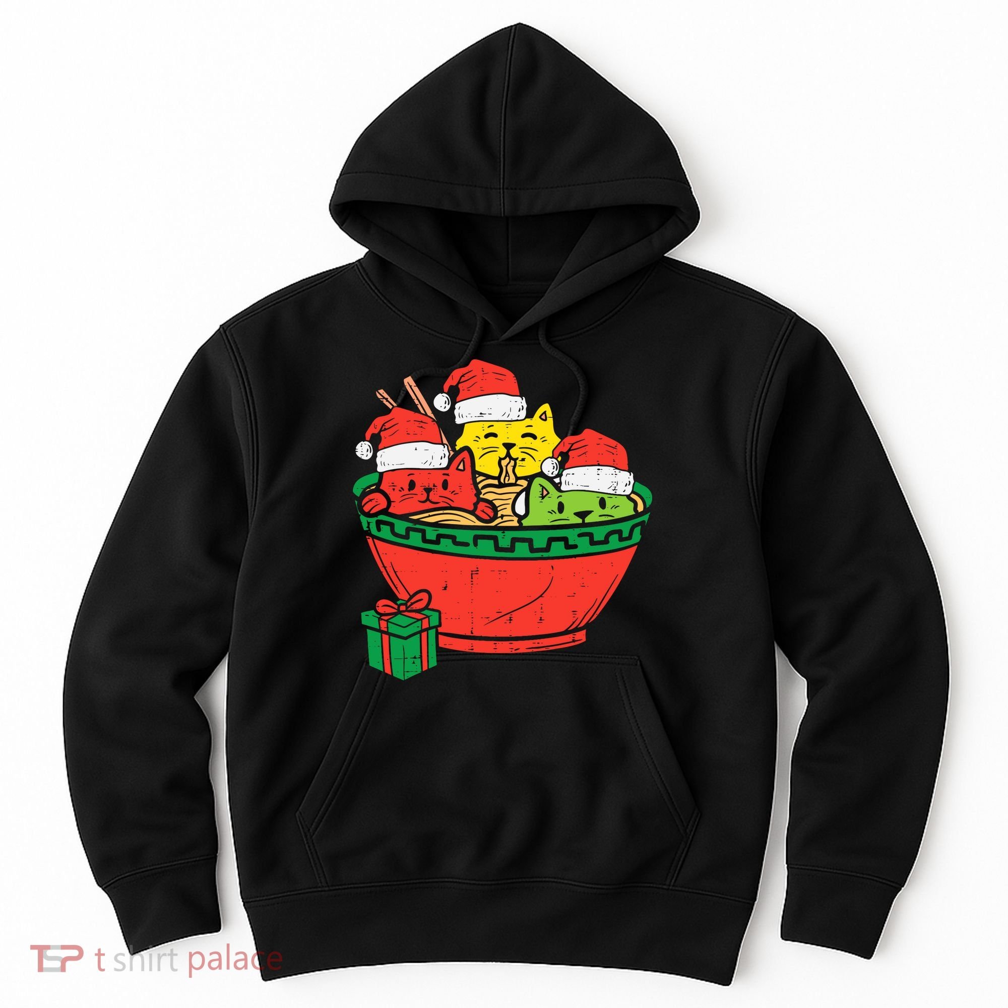 Santa Ra Cats Anime Christmas Xmas Girl Hoodie