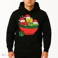Santa Ra Cats Anime Christmas Xmas Girl Hoodie thumb 2