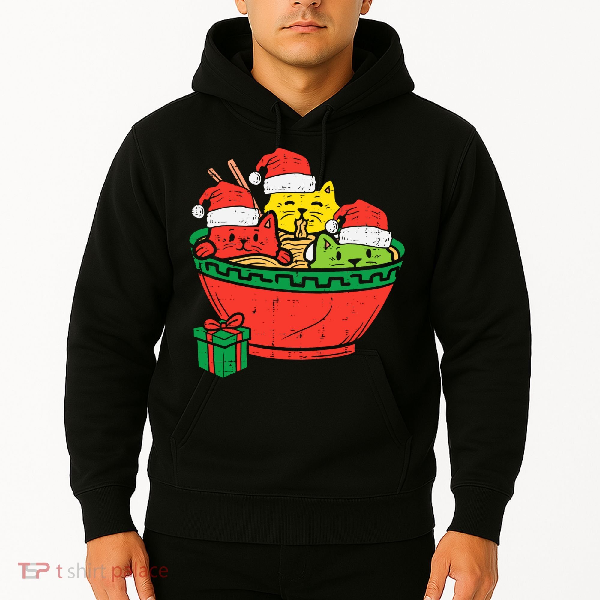 Santa Ra Cats Anime Christmas Xmas Girl Hoodie
