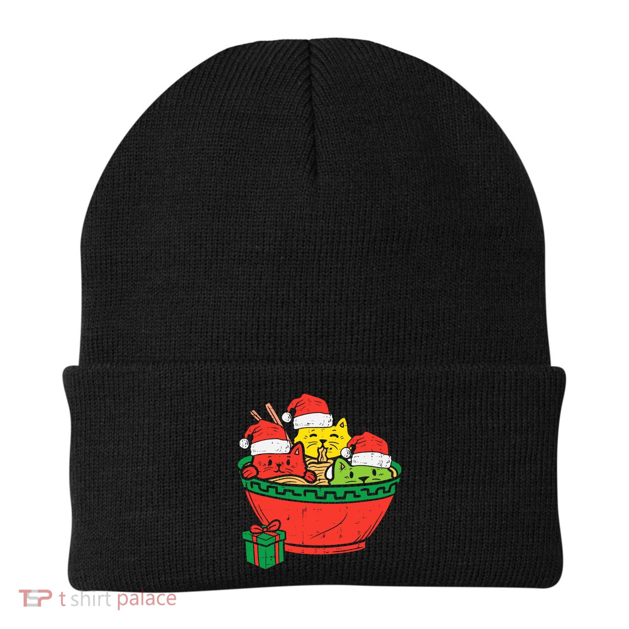 Santa Ra Cats Anime Christmas Xmas Girl Beanie