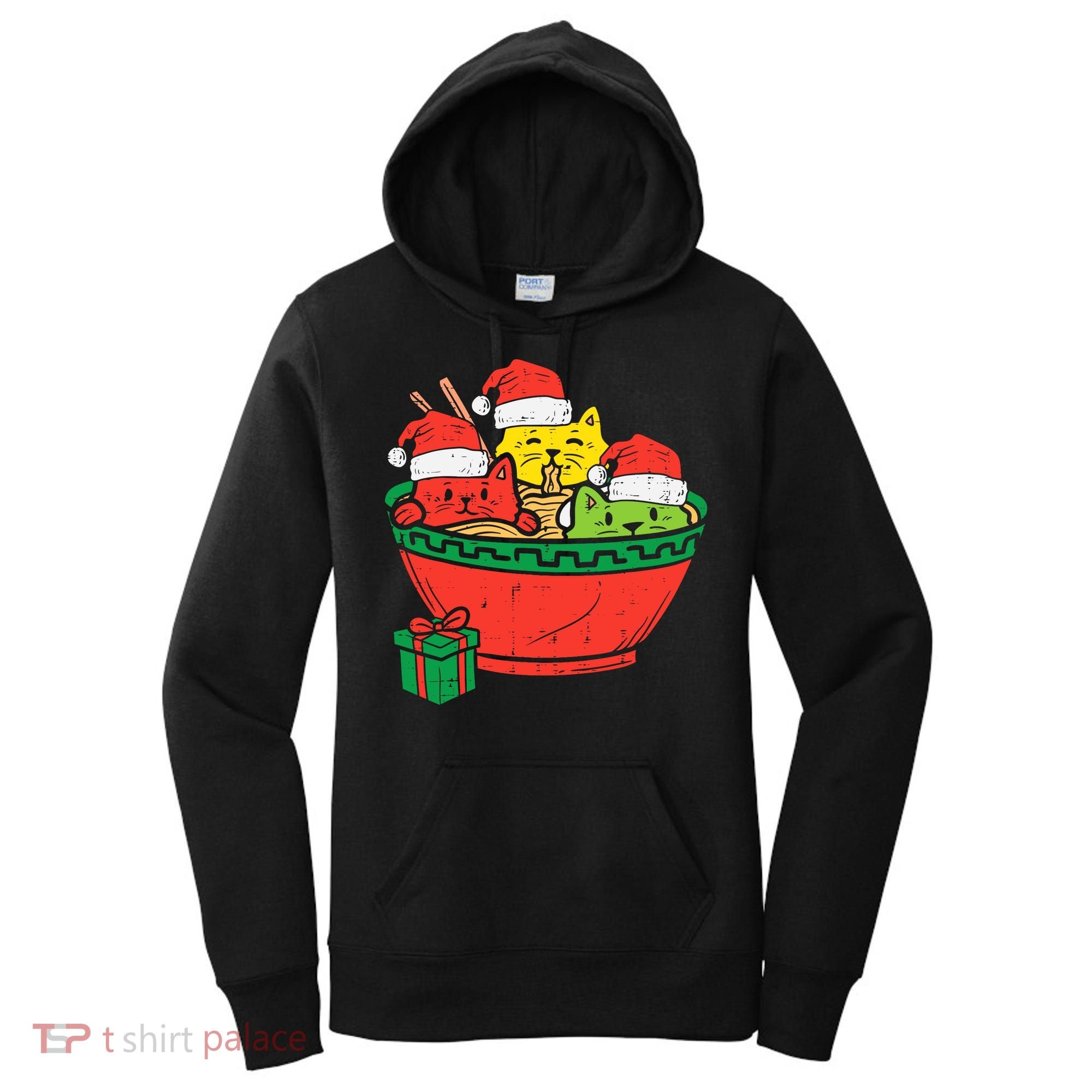 Santa Ra Cats Anime Christmas Xmas Girl Women's Hoodie