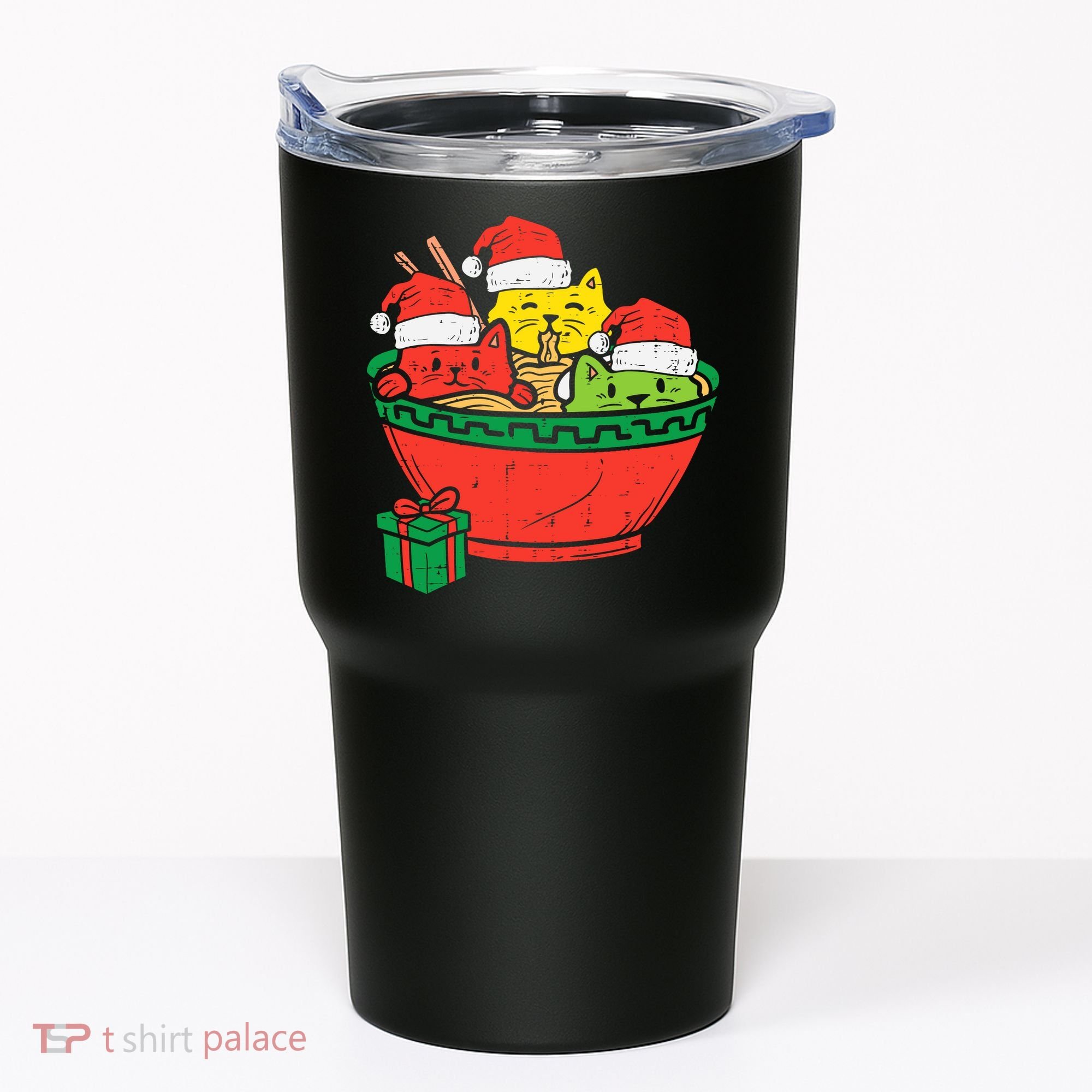 Santa Ra Cats Anime Christmas Xmas Girl Tumbler