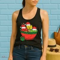 Santa Ra Cats Anime Christmas Xmas Girl Women's Tank Top thumb 2