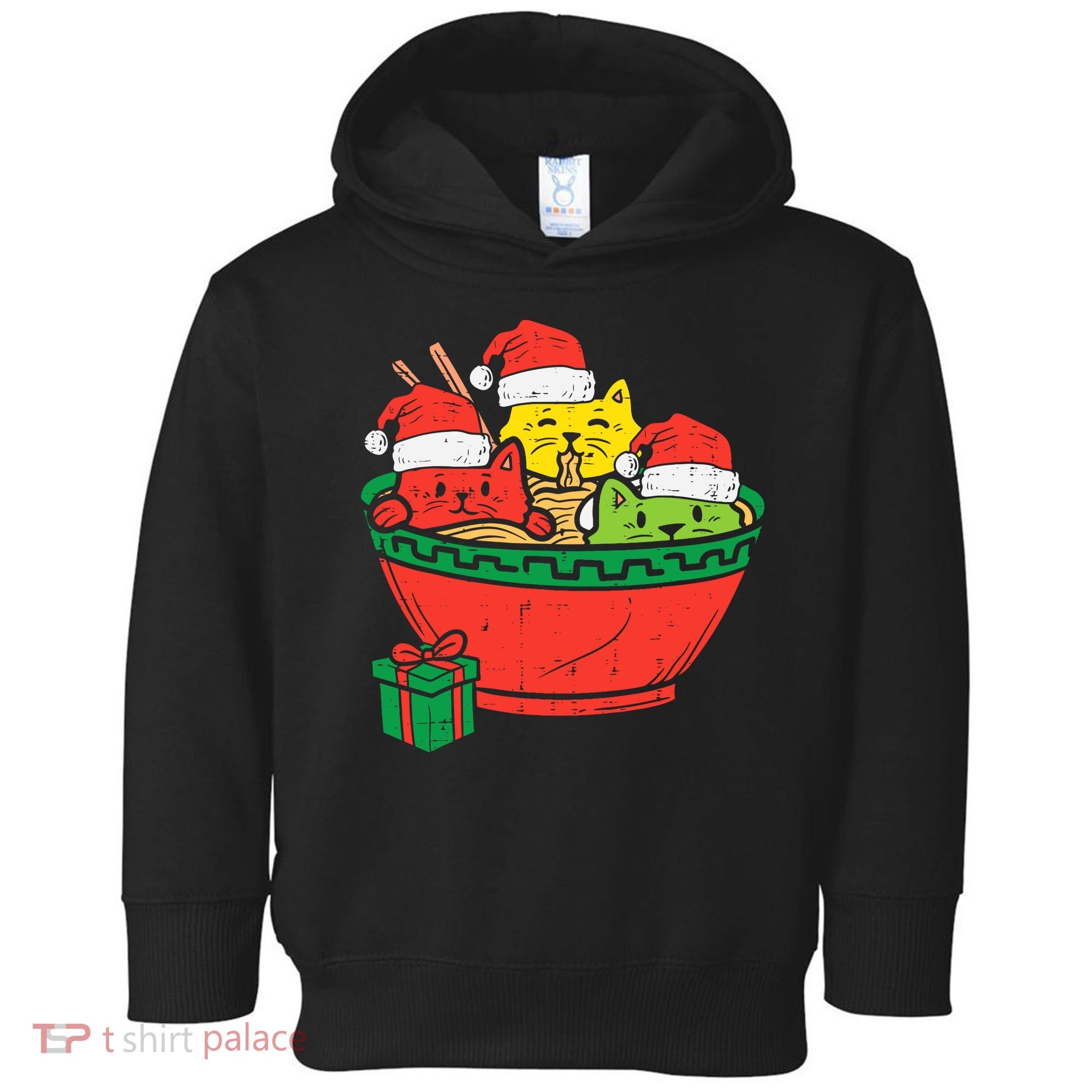 Santa Ra Cats Anime Christmas Xmas Girl Toddler Hoodie