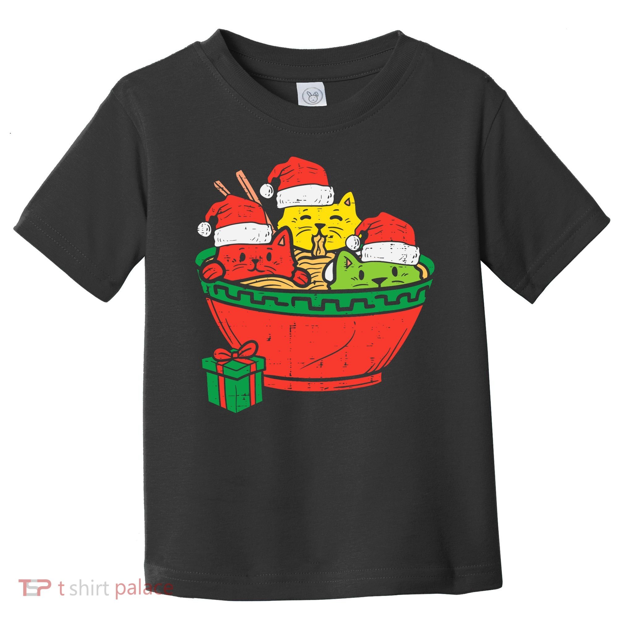 Santa Ra Cats Anime Christmas Xmas Girl Toddler T-Shirt