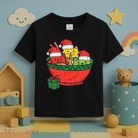 Santa Ra Cats Anime Christmas Xmas Girl Toddler T-Shirt thumb 3