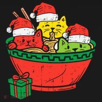 Santa Ra Cats Anime Christmas Xmas Girl Visor thumb 3