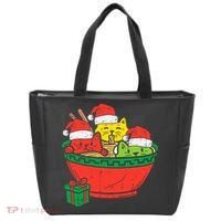 Santa Ra Cats Anime Christmas Xmas Girl Tote Bag thumb 0