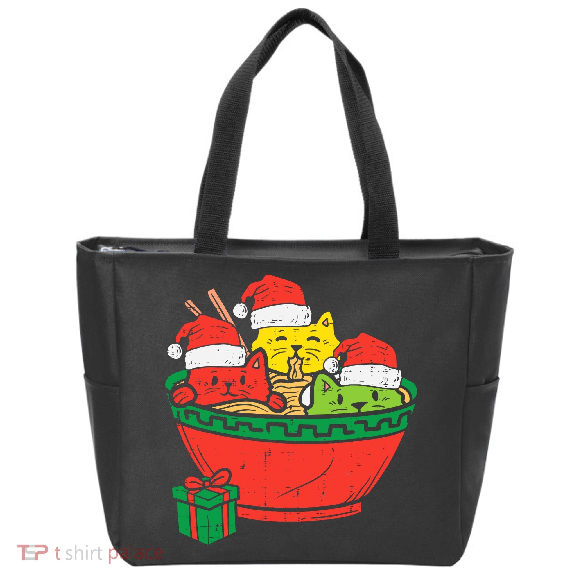 Santa Ra Cats Anime Christmas Xmas Girl Tote Bag