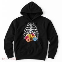 Skeleton Rib Cage Donuts Hoodie thumb 0