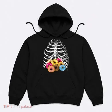 Skeleton Rib Cage Donuts Hoodie