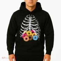 Skeleton Rib Cage Donuts Hoodie thumb 2