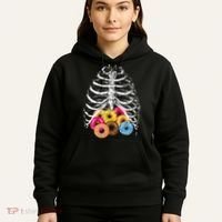 Skeleton Rib Cage Donuts Hoodie thumb 5