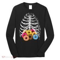 Skeleton Rib Cage Donuts Long Sleeve Shirt thumb 0