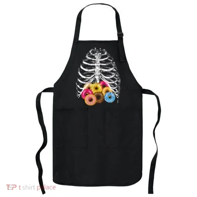 Skeleton Rib Cage Donuts Apron