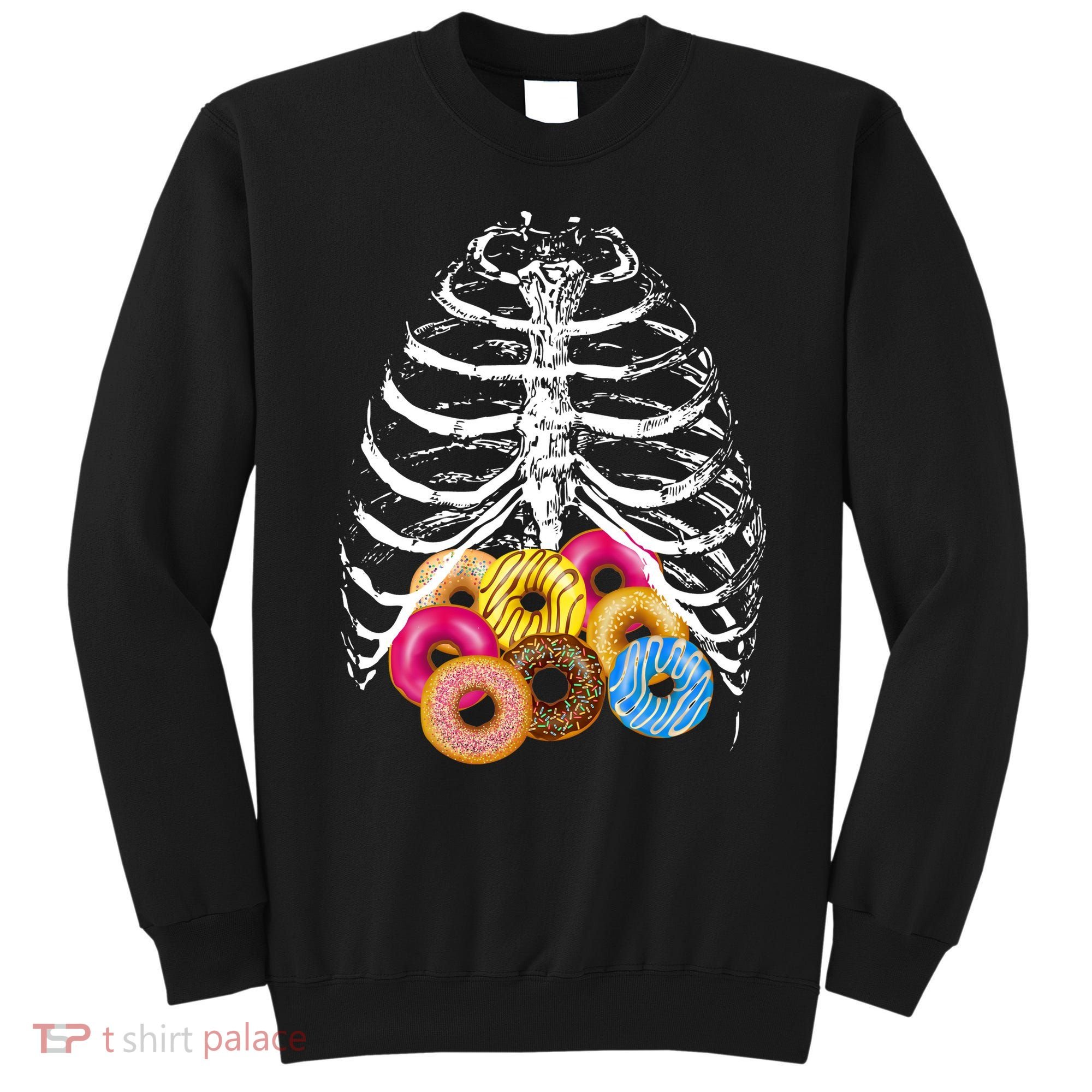 Skeleton Rib Cage Donuts Sweatshirt