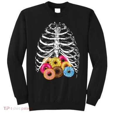 Skeleton Rib Cage Donuts Sweatshirt