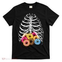 Skeleton Rib Cage Donuts T-Shirt thumb 0