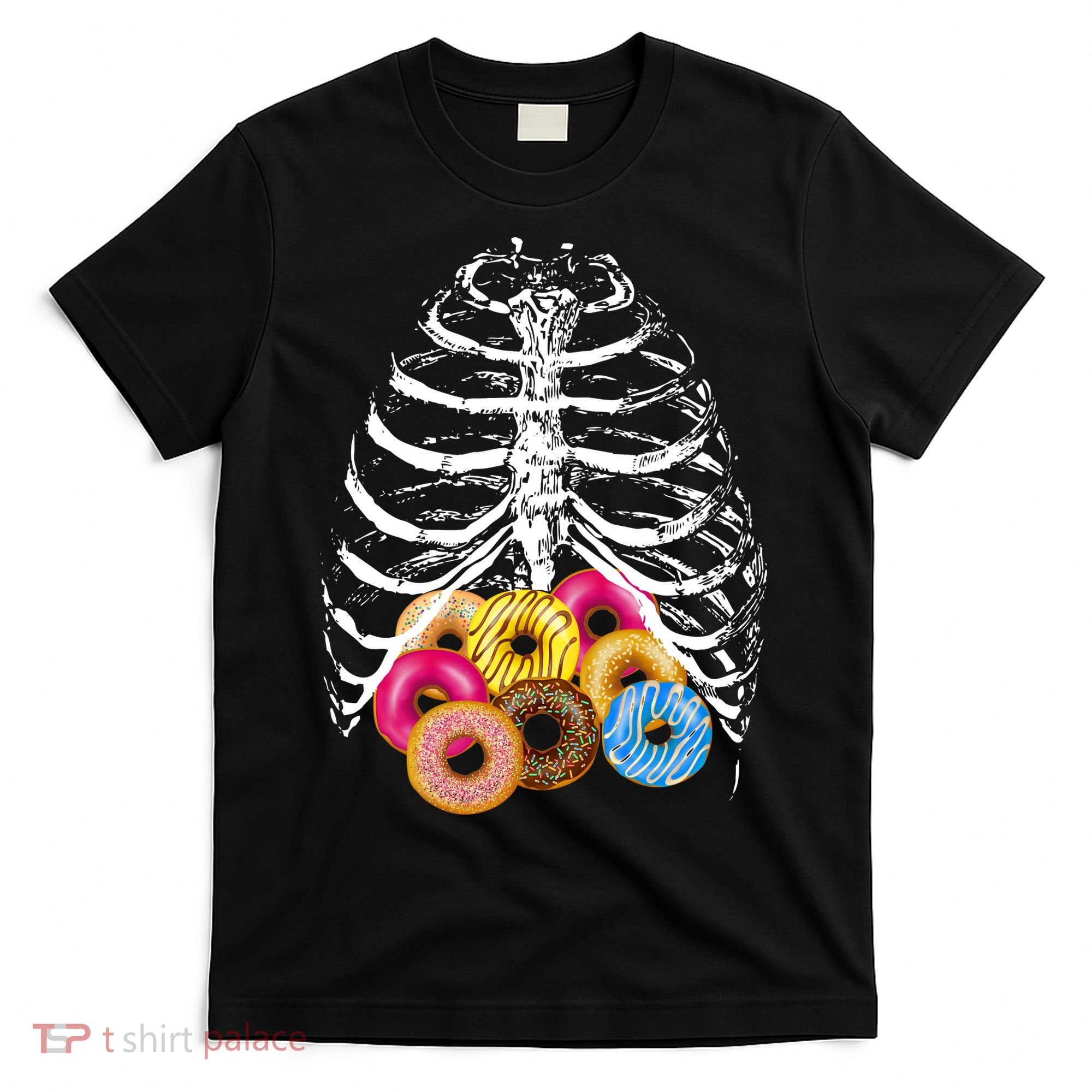 Skeleton Rib Cage Donuts T-Shirt