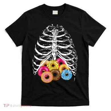 Skeleton Rib Cage Donuts T-Shirt