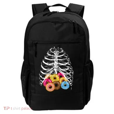 Skeleton Rib Cage Donuts Backpack